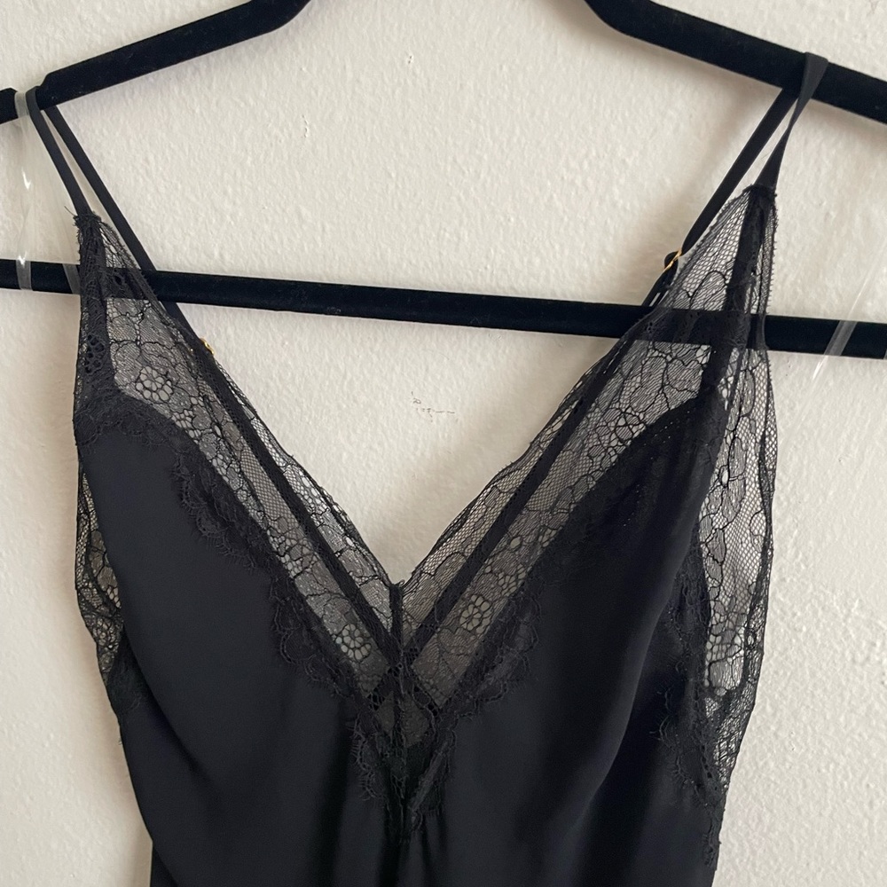 nwt victoria's secret long slip dress with lace details